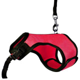Rabbit Vest Harness With Leash Rabbits Pet Clever Hot Pink S 