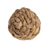 Rabbit Woven Grass Ball with Bell Chew Toy Rabbits Pet Clever 