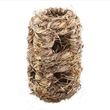 Rabbit Woven Straw House Rabbits Pet Clever 