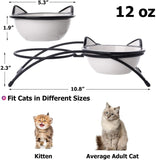 Raised Cat Bowls for Food Cat Bowls & Fountains Pet Clever 