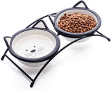 Raised Cat Bowls for Food Cat Bowls & Fountains Pet Clever 