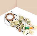 Rattan Ring with Snacks for Guinea Pigs Chinchillas Hamsters Rats and Other Small Pets Teeth Grinding Hamster Pet Clever 