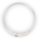 Rechargeable Glowing Pet Collar Dog Leads & Collars Pet Clever White S 