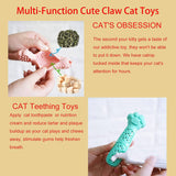 Refillable Catnip Cat paw-Shaped Kitten Cleaning Toy Cat Toys Pet Clever 