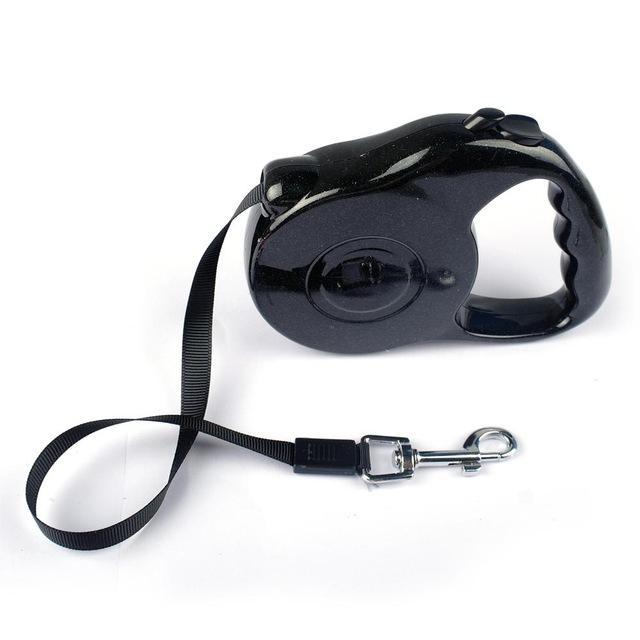 Retractable and Extending Dog Leash Dog Leads & Collars Pet Clever Black 3M 