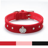 Rhinestones Crown Pet Collar Artist Collars & Harnesses Pet Clever 