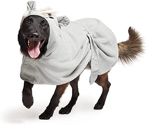 Rhino Design Absorbent Hooded Dog Bathrobe Towel Towels Pet Clever S 