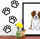 Room Decor Paw Prints Wood Wall Art Home Decor Dogs Pet Clever 