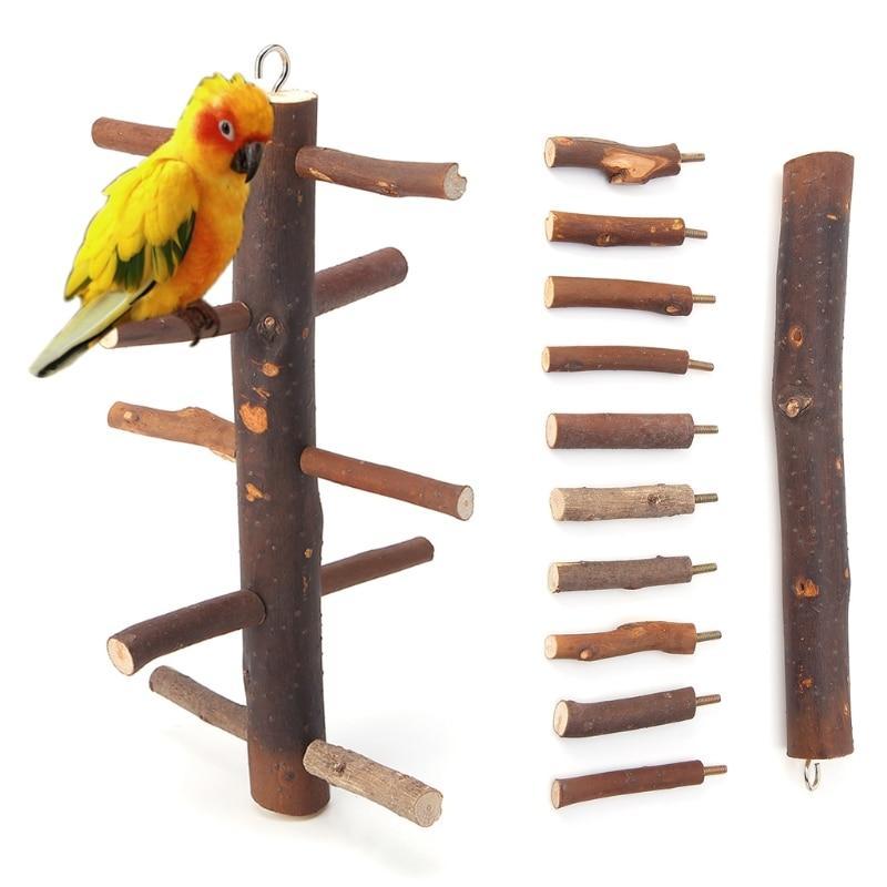 Rotating Ladder Climbing Stand Birds Toy Standing Birds Pet Clever 