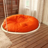 Round Cat Hammock Bed Dog Beds & Blankets Pet Clever Orange 