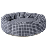 Round Cotton Pet Bed Dog Beds & Blankets Pet Clever grey S 