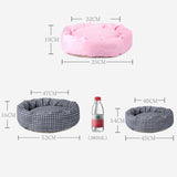 Round Cotton Pet Bed Dog Beds & Blankets Pet Clever 