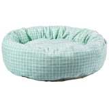 Round Cotton Pet Bed Dog Beds & Blankets Pet Clever green S 