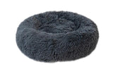 Round Fluffy Pet Calming Bed ﻿ Dog Beds & Blankets Pet Clever DeepGray S 