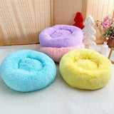 Round Fluffy Pet Calming Bed ﻿ Dog Beds & Blankets Pet Clever 