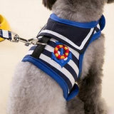 Sailor Inspired Pet Harness Vest Dog Harness Pet Clever Blue XS 