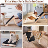 Sandpaper Scratch Pad with Treat Box for Puppy Nail Trimmer Cat Pet Clever 