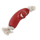 Sausage Squeaky Dog Toys Toys Pet Clever dark red 