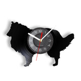 Schnauzer Dog Wall Clock Rough Collie Vinyl Record Wall Clock Dog Breed Pet Clever 