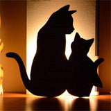 Sensor and Voice Sensor LED Cute Cat Lamp Home Decor Cats Pet Clever 