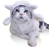 Sheep Cat Halloween Costumes Cat Clothing Pet Clever 