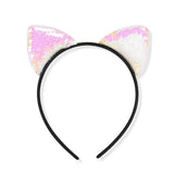 Shiny Sequins Cat Ears Hair band Cat Design Accessories Pet Clever G 