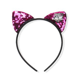 Shiny Sequins Cat Ears Hair band Cat Design Accessories Pet Clever H 