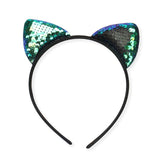 Shiny Sequins Cat Ears Hair band Cat Design Accessories Pet Clever B 