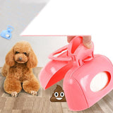 Short Handle Dog Scooper with Tissue Storage Cleaning Pet Clever 