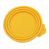 Silicone Canned Lid Cover Dog Bowls & Feeders Pet Clever Yellow 