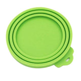 Silicone Canned Lid Cover Dog Bowls & Feeders Pet Clever Green 