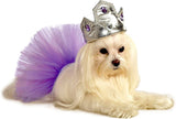 Silver Tiara with Purple Stones Pet Costume Accessory Dog Clothing Pet Clever 