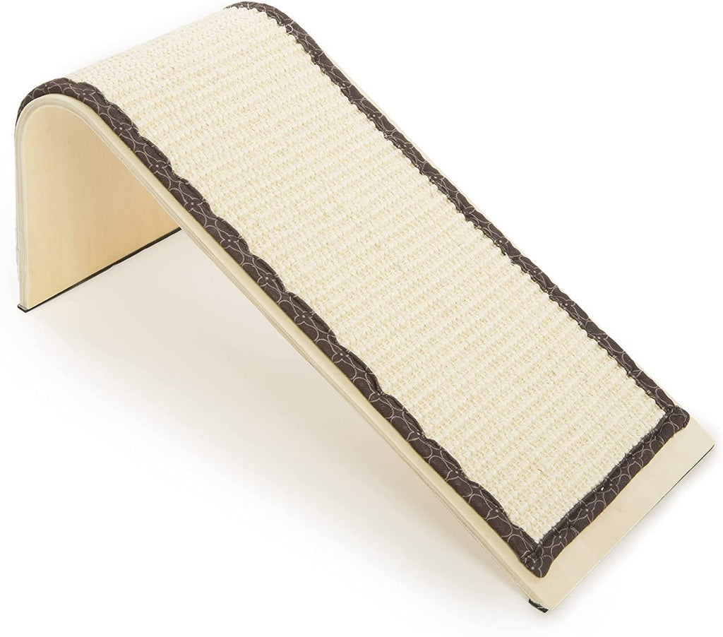 Sisal Angle Ramp Cat Scratcher with Catnip Cat Trees & Scratching Posts Pet Clever 