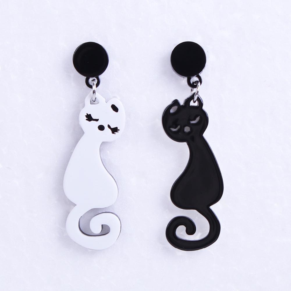 Sleeping Cat Earrings Cat Design Accessories Pet Clever 