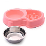 Slow Feed Anti-Choke Pet Bowl Dog Bowls & Feeders Pet Clever Pink 