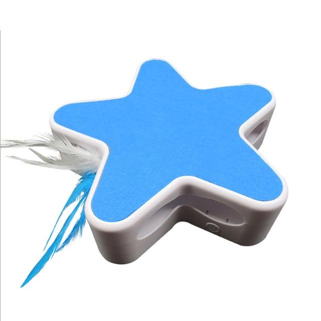 Smart Electric Cat Teasing Toy Cat Toys Pet Clever Blue 