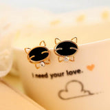 Smiling Cat Earrings Cat Design Accessories Pet Clever 