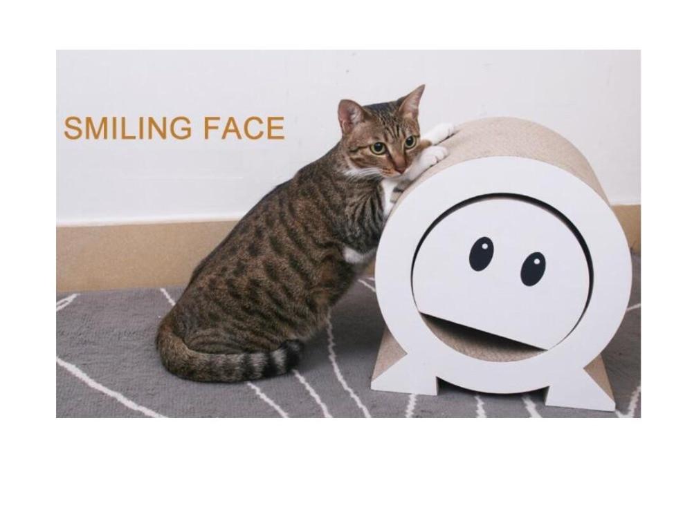 Smiling Face Cat Scratchboard Cat Pet Clever 
