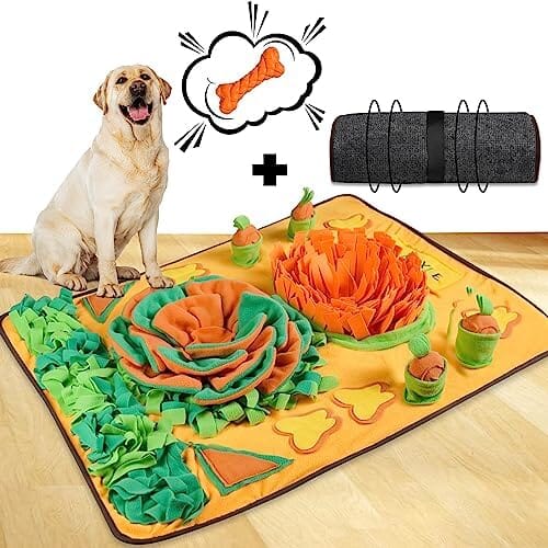 Extra Large Dog Sniffing Mat with Squeaky Nosework Slow Feeding