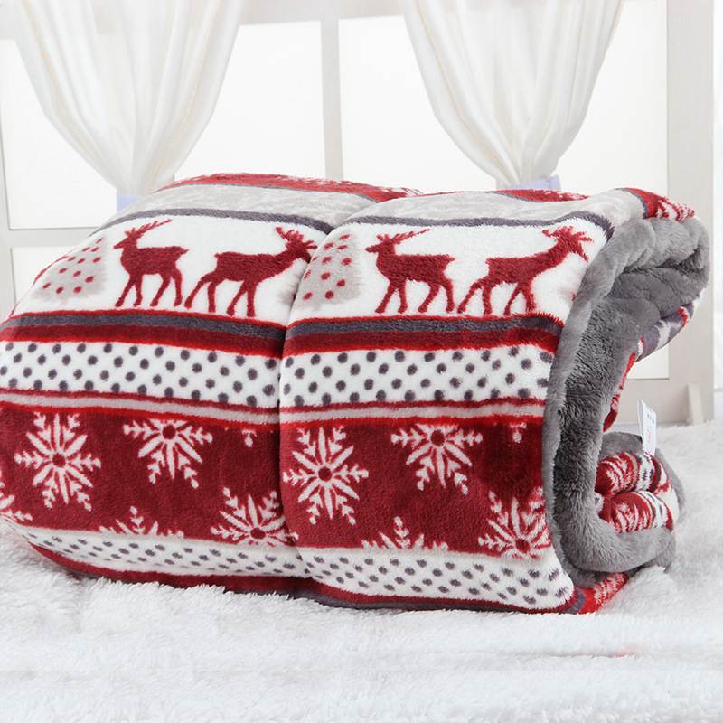 Snowflake Print Dog Bed Blanket Dog Beds & Blankets Pet Clever 