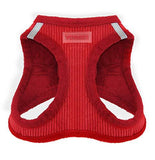 Soft Pet Harness Dog Harness Pet Clever Red Corduroy X-Small (Chest: 13" - 14.5") 