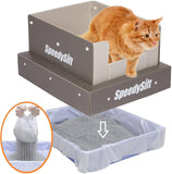 SpeedySift Litter Box with Disposable Sifting Liners Cat Litter Boxes & Litter Trays Pet Clever 