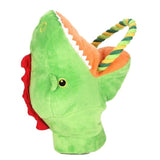 Squeaky Dog Plush Toy Toys Pet Clever Green 