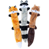 Squeaky Plush Dog Toy, Fox, Raccoon, and Squirrel Dog Toys Pet Clever Large 