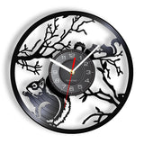 Squirrels In Love Wall Clock Modern Design Woodland Animals Home Decor Vinyl Record Wall Clock Other Pets Design Accessories Pet Clever 