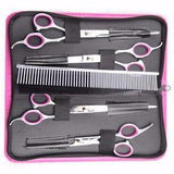 Stainless Dog Trimming and Grooming Scissors Set Dog Care & Grooming Pet Clever 6pcs a set 