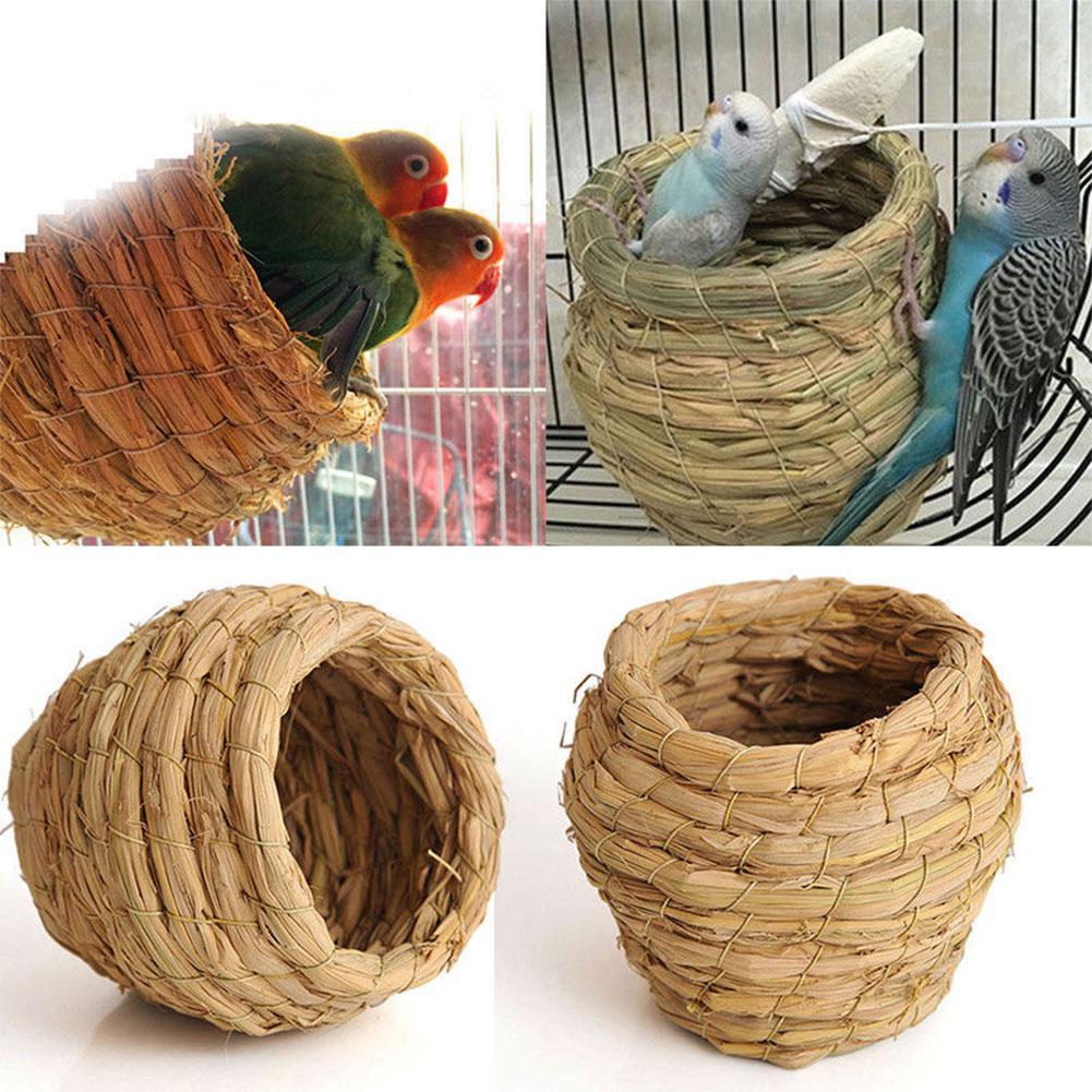 Straw Bird Nest Bird Toys Pet Clever 