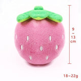 Strawberry Shape Squeaky Chew Toys Toys Pet Clever Pink 