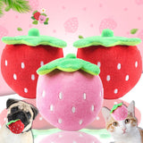 Strawberry Shape Squeaky Chew Toys Toys Pet Clever 