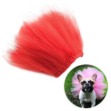 Summer Princess Pet Mesh Skirt Dog Clothing Pet Clever Red S 